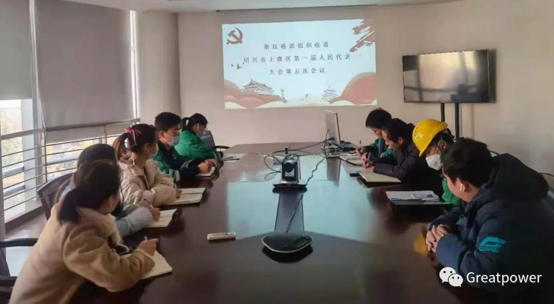 浙江格派黨支部組織學(xué)習(xí)上虞區(qū)人大一屆五次會議《政府工作報(bào)告》